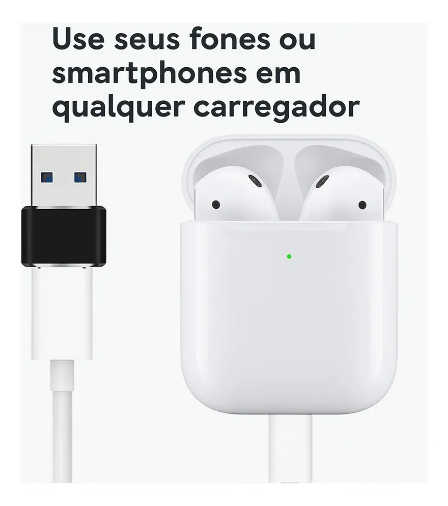 Adaptador tipo C em uso com fones e smartphones