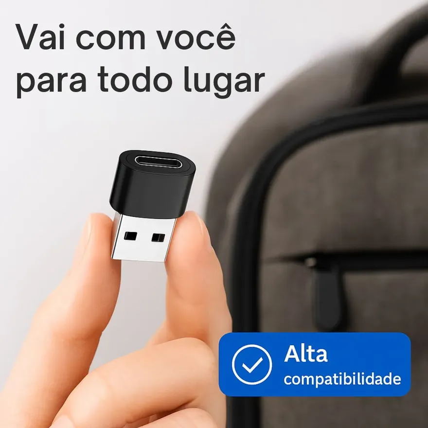 Adaptador compacto - leve para todo lugar